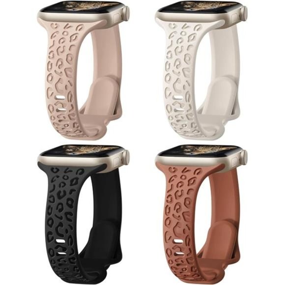 NEW Slim Engraved Apple Watch Bands Set of 4 main image 3